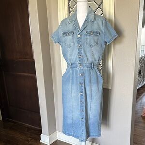 kancan denim dress V-Neck Denim Cami Dress Light / L